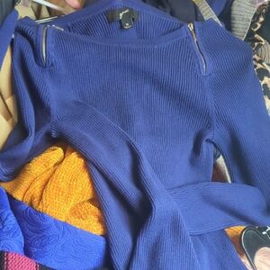 GNW Deep Blue Women's Crew Neck Sweater